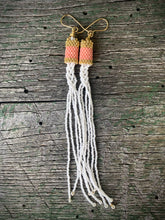 Load image into Gallery viewer, Pink, Gold, & White Woven Fishtail Braids
