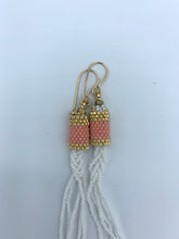 Load image into Gallery viewer, Pink, Gold, & White Woven Fishtail Braids