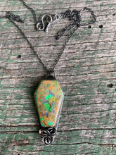 Load image into Gallery viewer, Synthetic Opal Coffin Necklace
