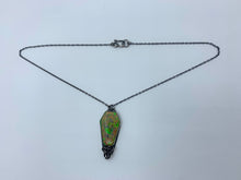 Load image into Gallery viewer, Synthetic Opal Coffin Necklace