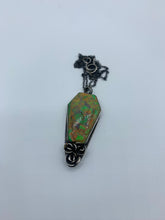 Load image into Gallery viewer, Synthetic Opal Coffin Necklace