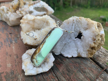 Load image into Gallery viewer, lemon chrysoprase open-backed pendant 420 collection