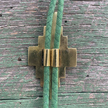 Load image into Gallery viewer, cow skull brass bolo