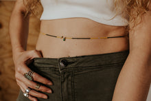 Load image into Gallery viewer, beaded waist chain with turquoise charms