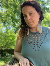 Load image into Gallery viewer, tears of job beaded earrings