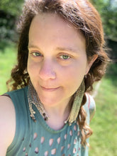 Load image into Gallery viewer, tears of job beaded earrings