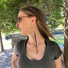 Load image into Gallery viewer, black or brown dream catcher earrings, made-to-order