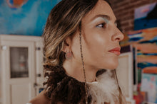 Load image into Gallery viewer, beaded circle stud earrings