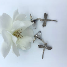 Load image into Gallery viewer, arkansas crystal dragonfly earrings