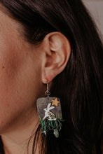 Load image into Gallery viewer, woodland creatures & silver dust earrings