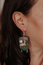 Load image into Gallery viewer, woodland creatures & silver dust earrings