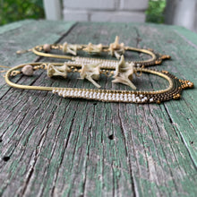 Load image into Gallery viewer, statement hoops with snake vertebrae