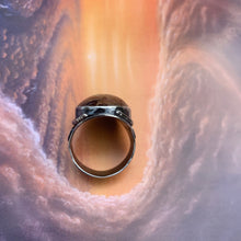 Load image into Gallery viewer, men's cigar band style ring with biggs jasper