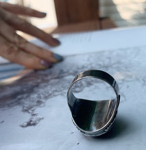 Load image into Gallery viewer, men's cigar band style ring with biggs jasper