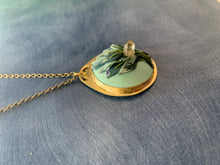 Load image into Gallery viewer, crystal and sage polymer clay pendant 420 collection