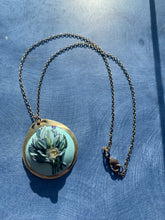 Load image into Gallery viewer, crystal and sage polymer clay pendant 420 collection
