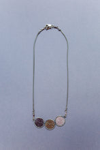 Load image into Gallery viewer, beaded circle triple tiered necklace