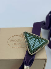Load image into Gallery viewer, purple velvet ladies beaded bolo