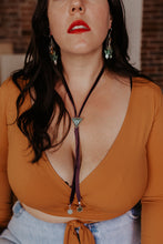 Load image into Gallery viewer, purple velvet ladies beaded bolo