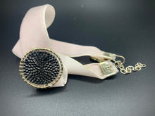 Load image into Gallery viewer, baby pink and chrome beaded velvet choker