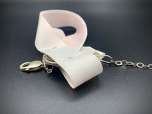 Load image into Gallery viewer, baby pink and chrome beaded velvet choker