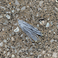 Load image into Gallery viewer, dainty beaded silver pendant necklace