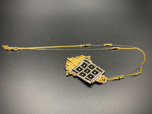 Load image into Gallery viewer, beaded textile pattern dainty necklace