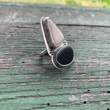 Load image into Gallery viewer, black and white statement ring