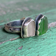 Load image into Gallery viewer, lake glass adjustable ring