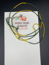 Load image into Gallery viewer, beaded waist chain with turquoise charms
