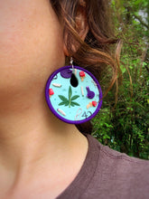 Load image into Gallery viewer, polymer clay and sterling silver 420 earrings, 2 pairs
