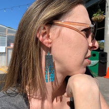 Load image into Gallery viewer, earth &amp; sky beaded earrings
