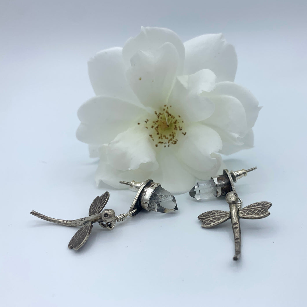 arkansas crystal dragonfly earrings