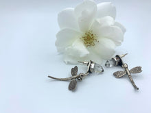 Load image into Gallery viewer, arkansas crystal dragonfly earrings

