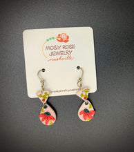 Load image into Gallery viewer, dainty floral polymer clay earrings
