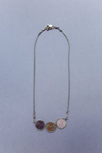 Load image into Gallery viewer, beaded circle triple tiered necklace
