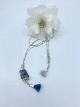 Load image into Gallery viewer, james river pottery long tassel necklace
