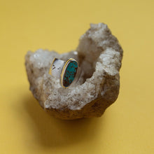 Load image into Gallery viewer, turquoise low dome band ring
