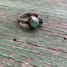 Load image into Gallery viewer, variscite &amp; rose silver ring
