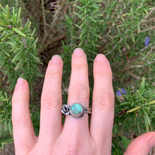 Load image into Gallery viewer, variscite &amp; rose silver ring
